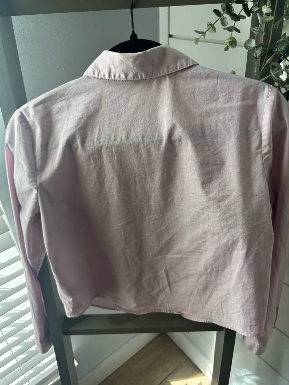 Express Pale Pink Collared Button-Down - Picture 2 of 9